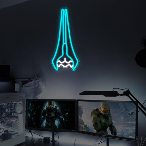jjuunnttaao Covenant energy sword backboard with two mounting holes.