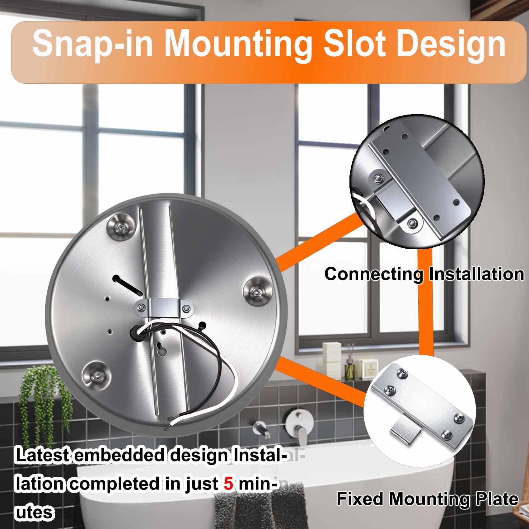 jjxeqo ceiling mounting hook close-up demonstrates quick, one-person installation