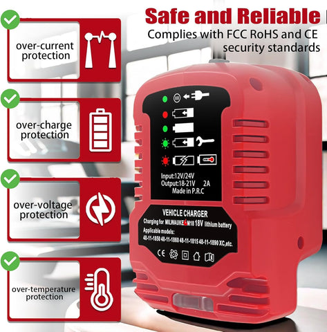JJXNDO intelligent protection system helps prevent overcharging and short circuits.