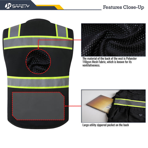 JKSafety cushioned collar detail adds comfort during long shifts