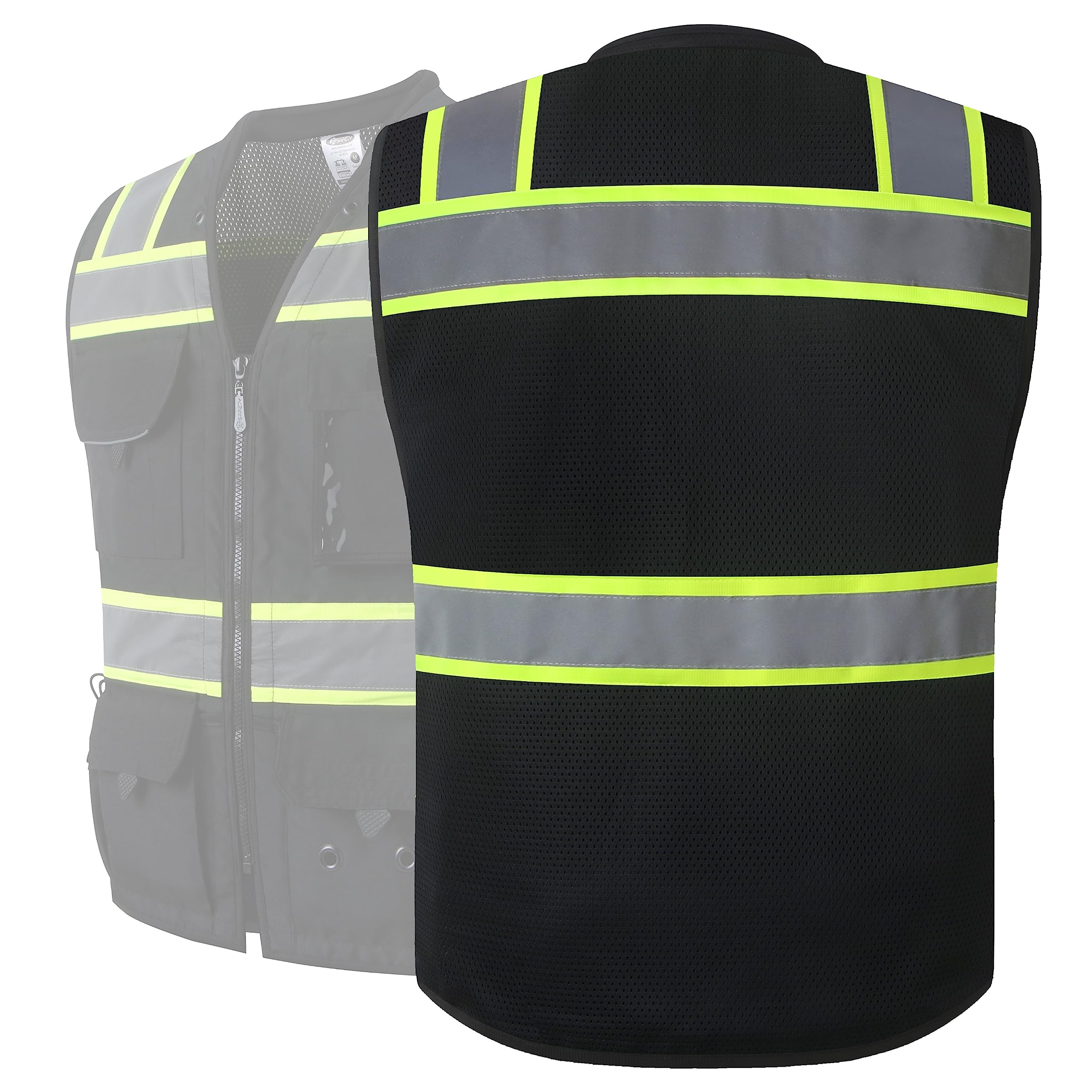JKSafety ANSI/ISEA compliant vest suitable for men and women professionals