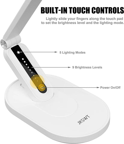 JKSWT desk lamp five color modes for different tasks