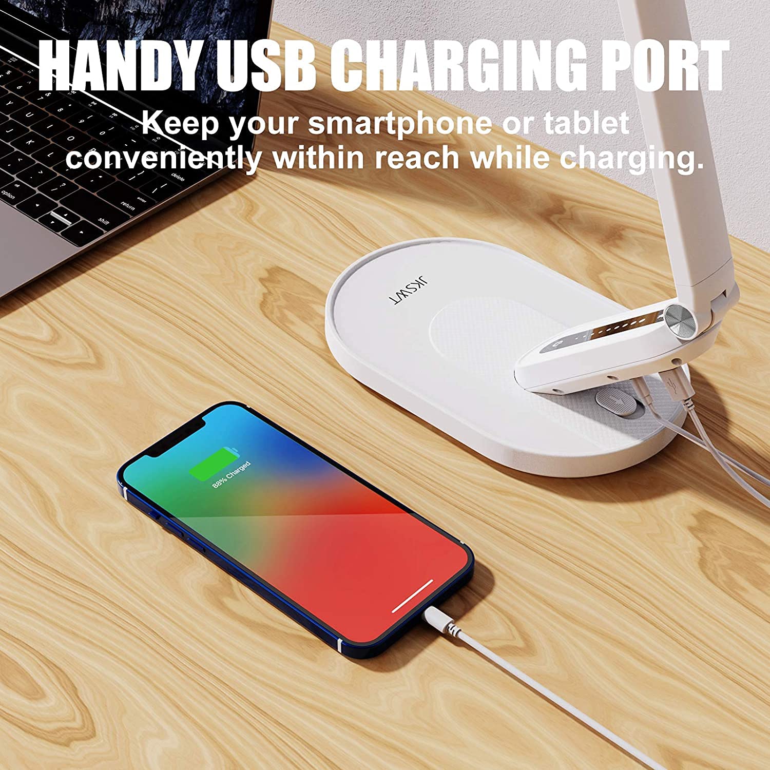 JKSWT desk lamp touch control for quick easy adjustments