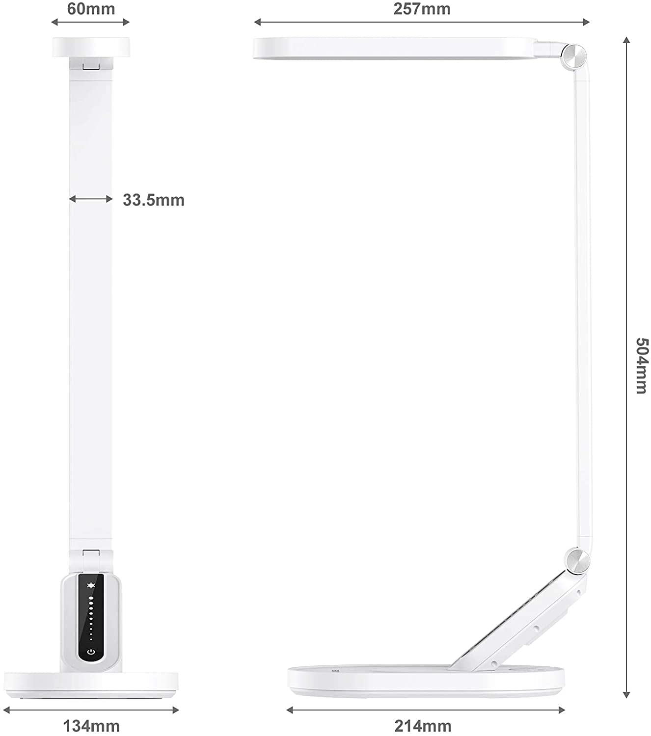 JKSWT desk lamp usb port for charging devices at desk