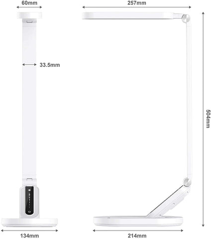 JKSWT desk lamp usb port for charging devices at desk