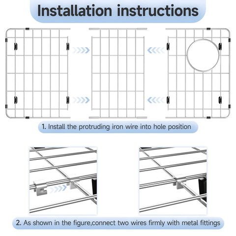 jkxoo sink grid with rubberized feet safeguards surfaces from scratches