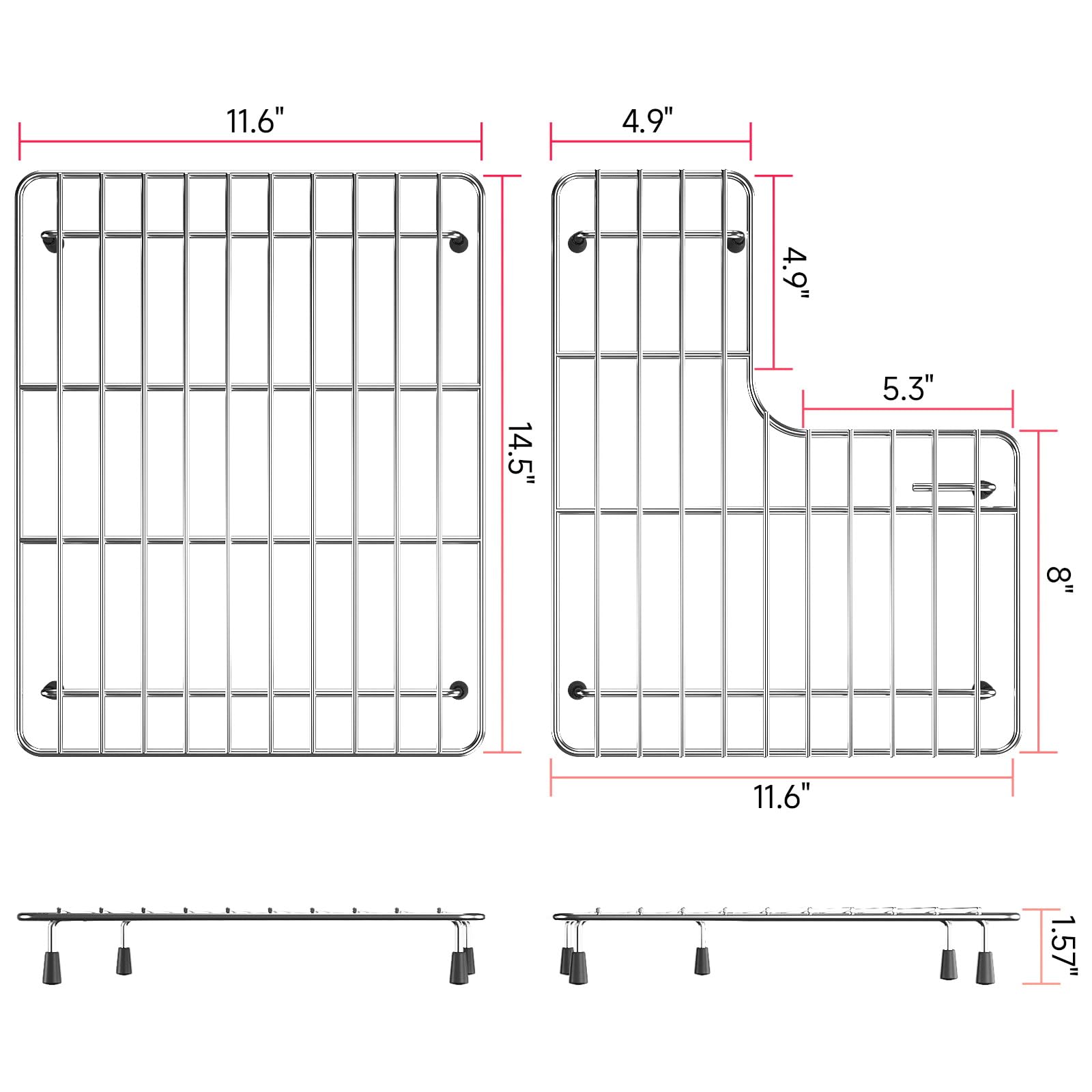 jkxoo sink protector right rack supports drying and prevents drips