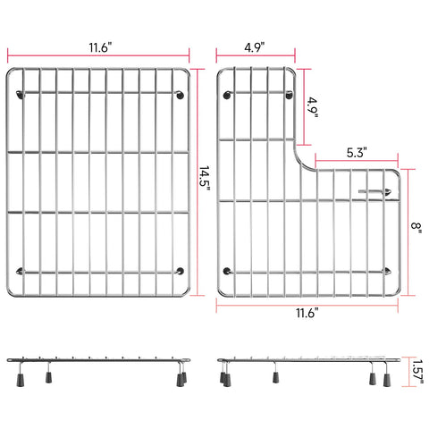 jkxoo sink protector right rack supports drying and prevents drips