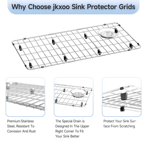 jkxoo sink grid offers extra workspace for rinsing and drying produce