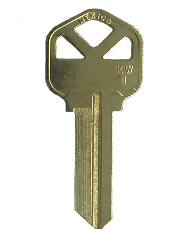 JMA KW1 key blanks with brass finish add elegant style