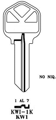 JMA KW1 key blanks are easily customizable for precise fits