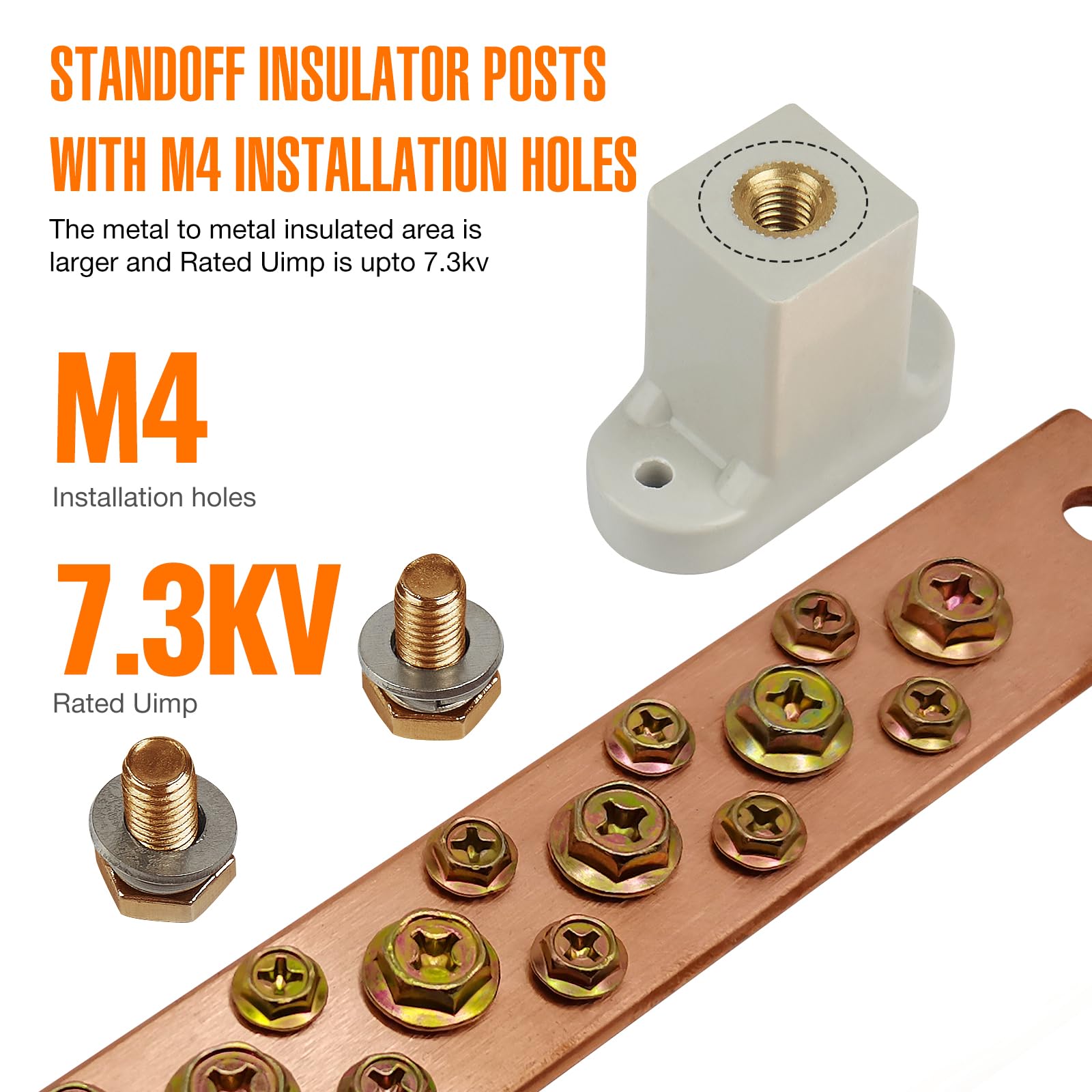JMDECOUS insulator T posts for secure mounting and insulation