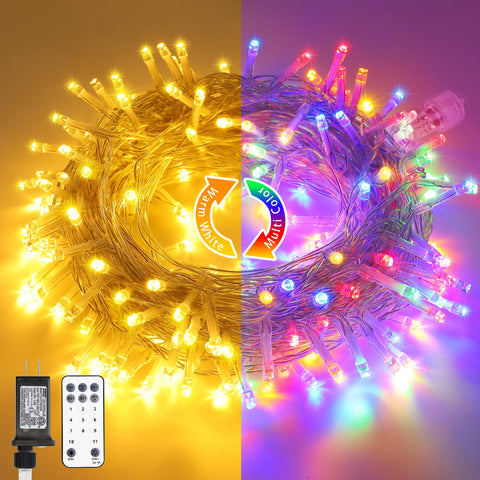 JMEXSUSS 200 LED color-changing lights for outdoor trees and yard decor
