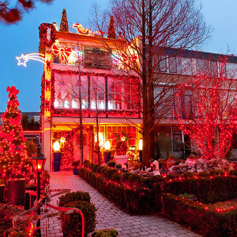 JMEXSUSS 200 LED red string lights deliver 66ft lit length for broad coverage