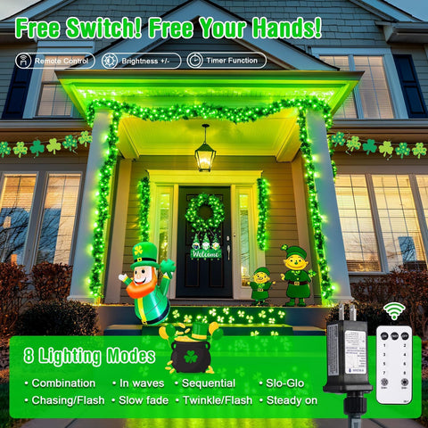 JMEXSUSS 200 LED green bulbs provide bright, even illumination