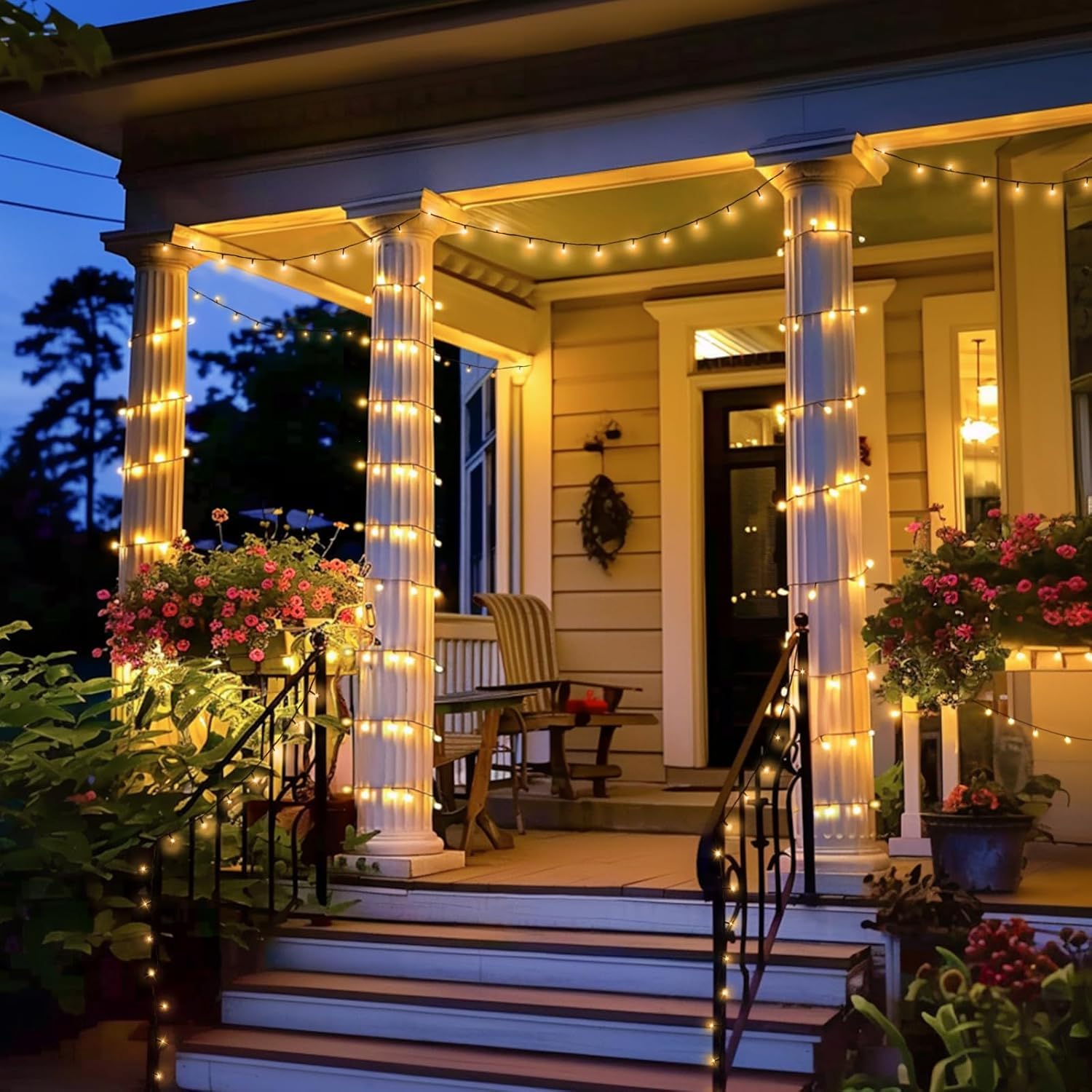 JMEXSUSS eight-modes controller for versatile holiday lighting sequences.