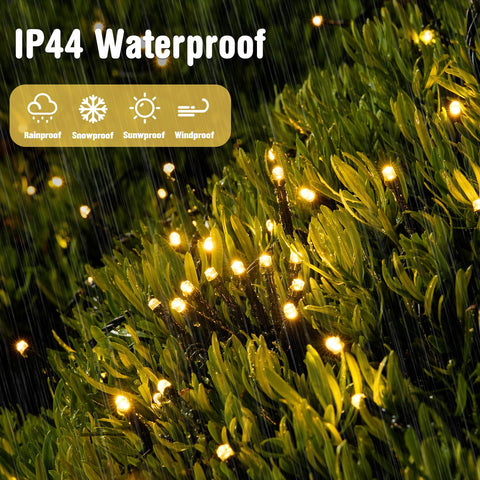 JMEXSUSS IP44 waterproof rating keeps lights reliable outdoors.