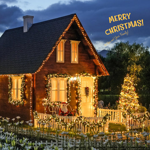 JMEXSSS 8 lighting modes and timer enhance festive decorating options