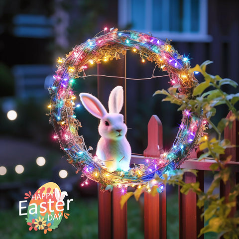 JMEXSUSS Easter lights with 8 modes provide flexible ambiance for celebrations