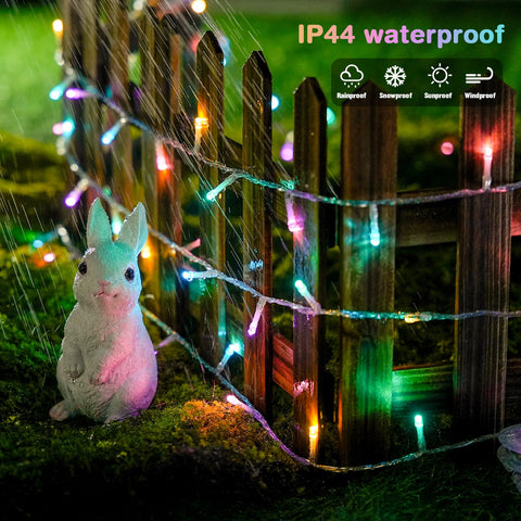 JMEXSUSS outdoor-safe lights brighten gardens and porches with subtle color