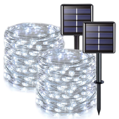 JMEXSUSS solar string lights reel pack for easy garden decoration and knot-free setup.