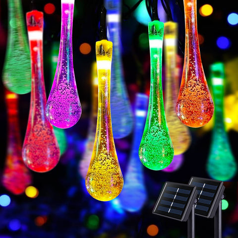JMEXSUSS water-drop string light for outdoor ambience and garden charm