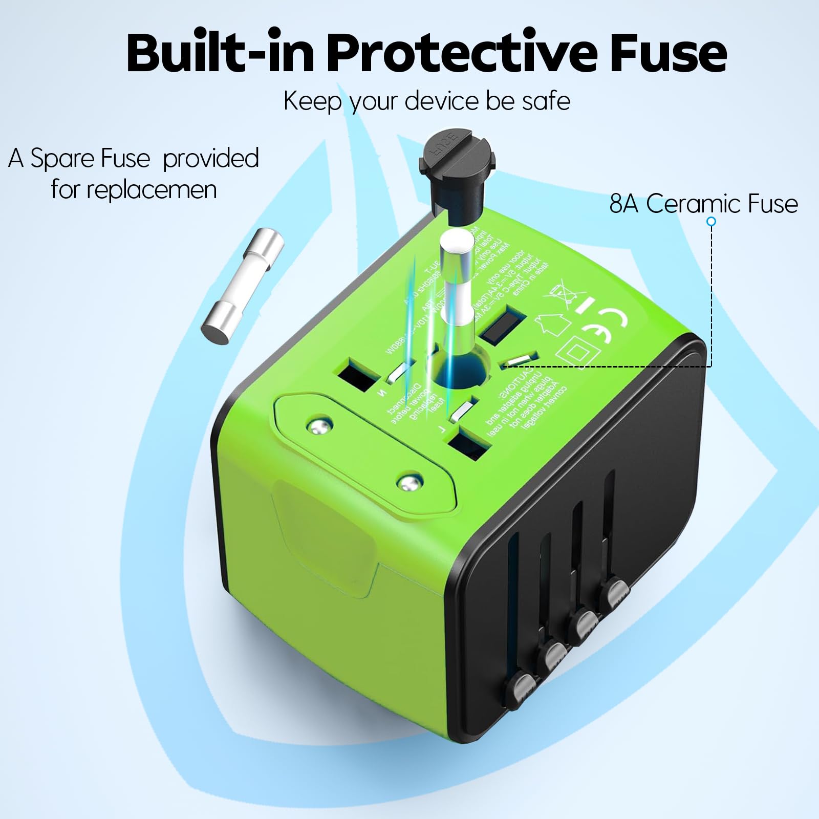 JMFONE compact and lightweight for easy packing in carry-ons.