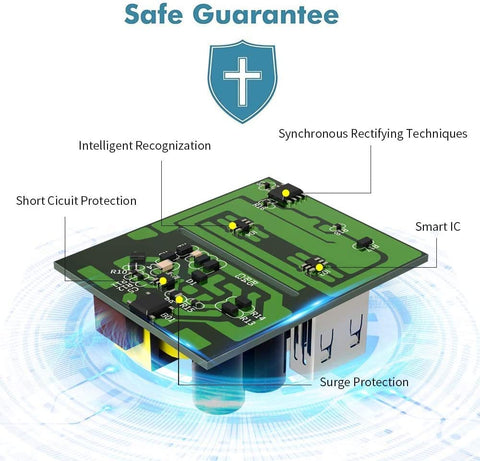 JMFONE smart charging distributes power automatically across connected devices.
