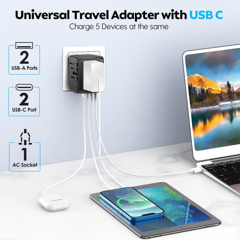 JMFONE adapter demonstrates compatibility in 200+ countries for global travel charging