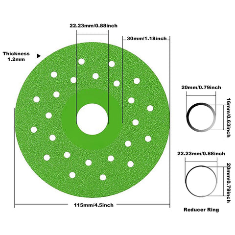 JMIAOCC balanced disc lowers vibration for safer, quieter operation.