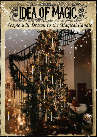Indoor decor set for Christmas and celebrations with flameless warm light.