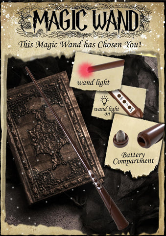 Practice-friendly wand magic demo for kids' wizard-themed play.