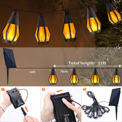 Jnaurb detachable solar panel allows flexible sun placement for best charging.