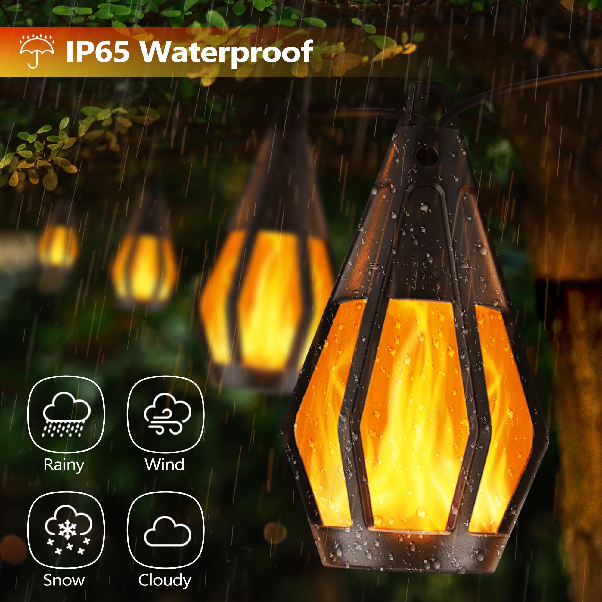 Jnaurb hidden-wires design keeps cords concealed for clean nighttime visuals.