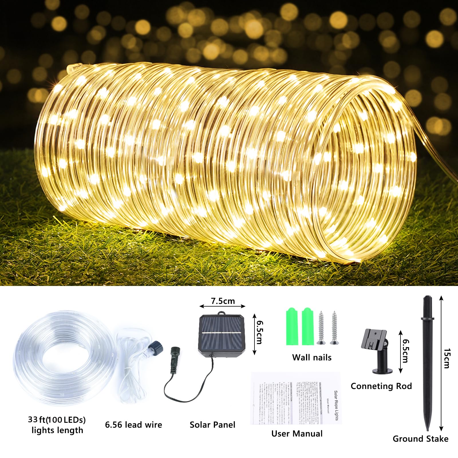 Jnaurb warm white LEDs add cozy atmosphere to garden or porch
