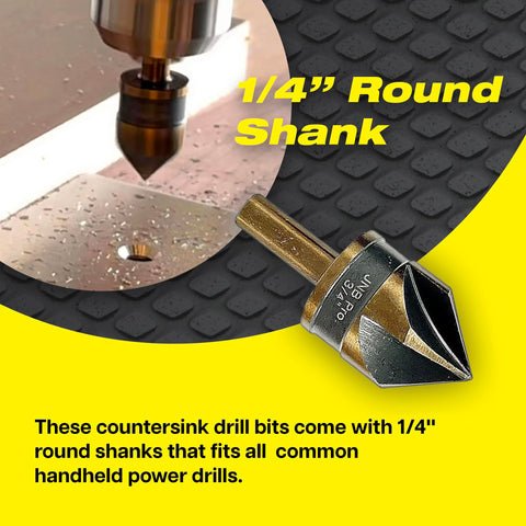 JNB Pro countersink stays sharp under heat, no coolant required.