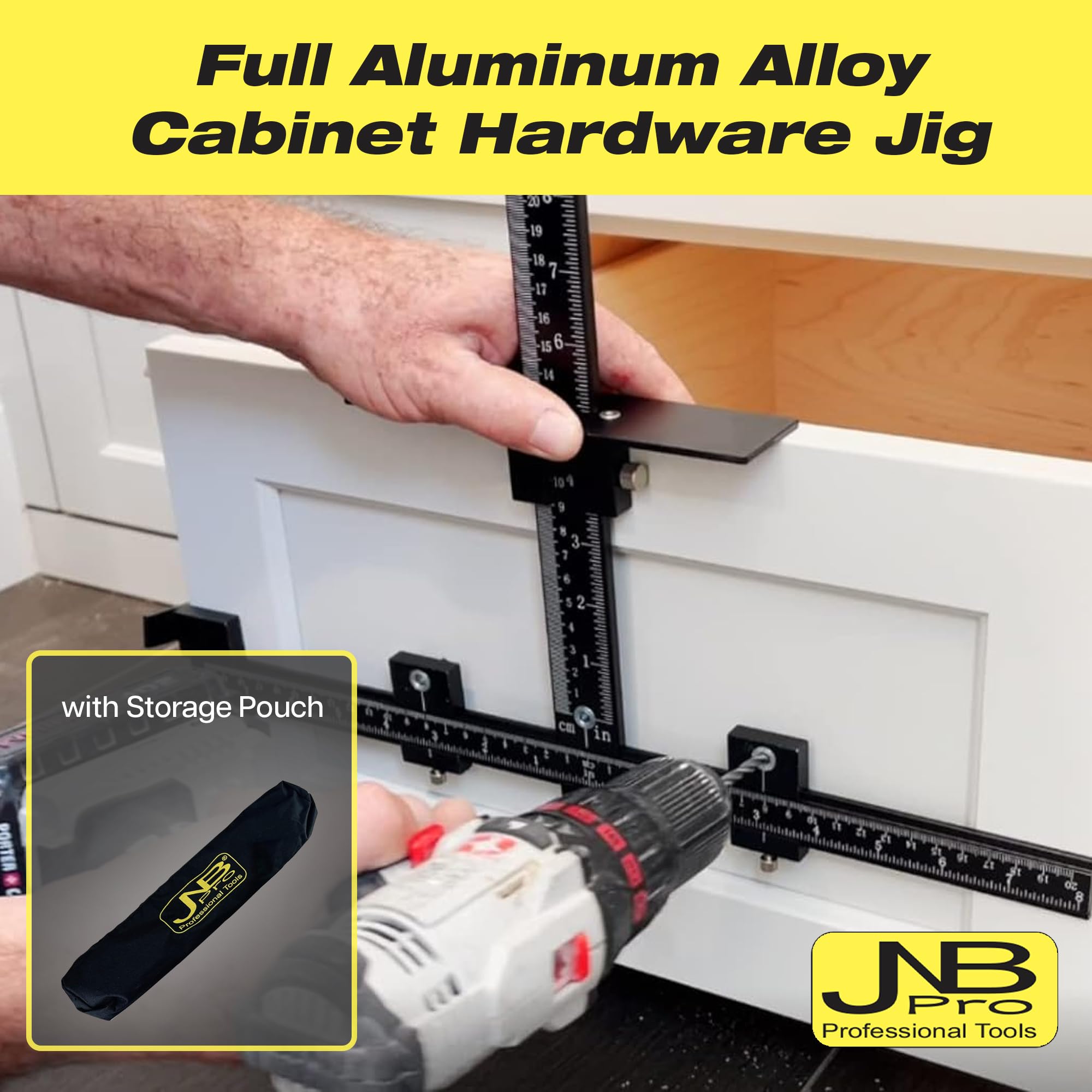 JNB Pro DIY-friendly template featuring built-in inch and metric scales.