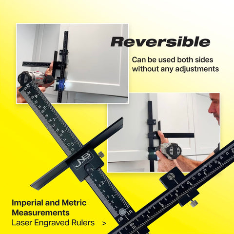 JNB Pro stable drilling guide prevents hole deflection during installs.