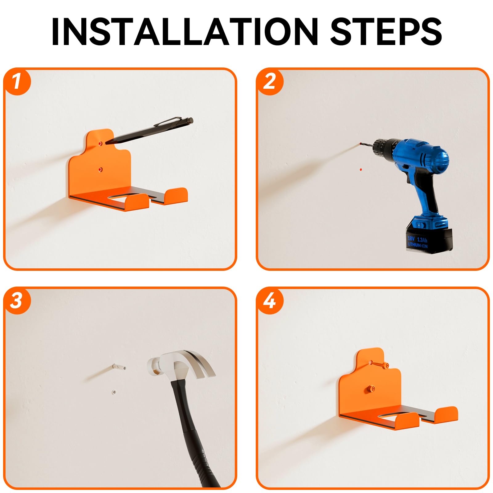 Easy-install JNIHEEP wall mount kit for quick setup.