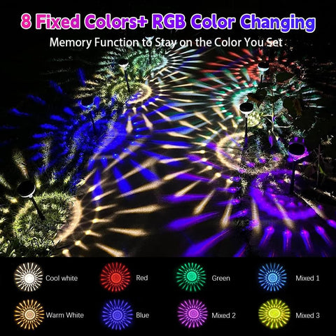 JNOEC colorful pattern pathway light highlighting landscape highlights