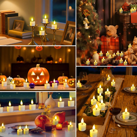 JNOEC wedding party ambient tea light for safe, romantic decor.
