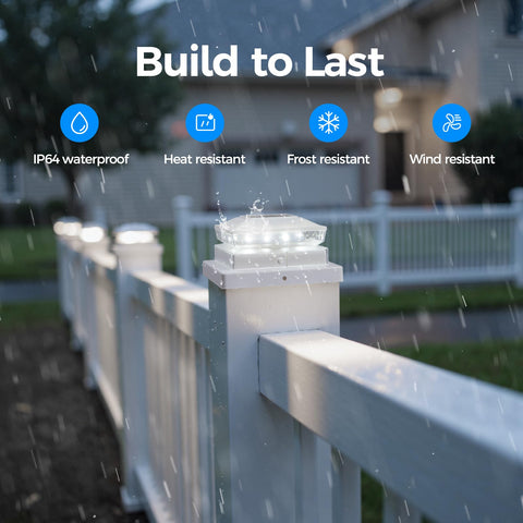 JOFIOS IP65 waterproof design withstands rain and wind for year-round outdoor lighting.