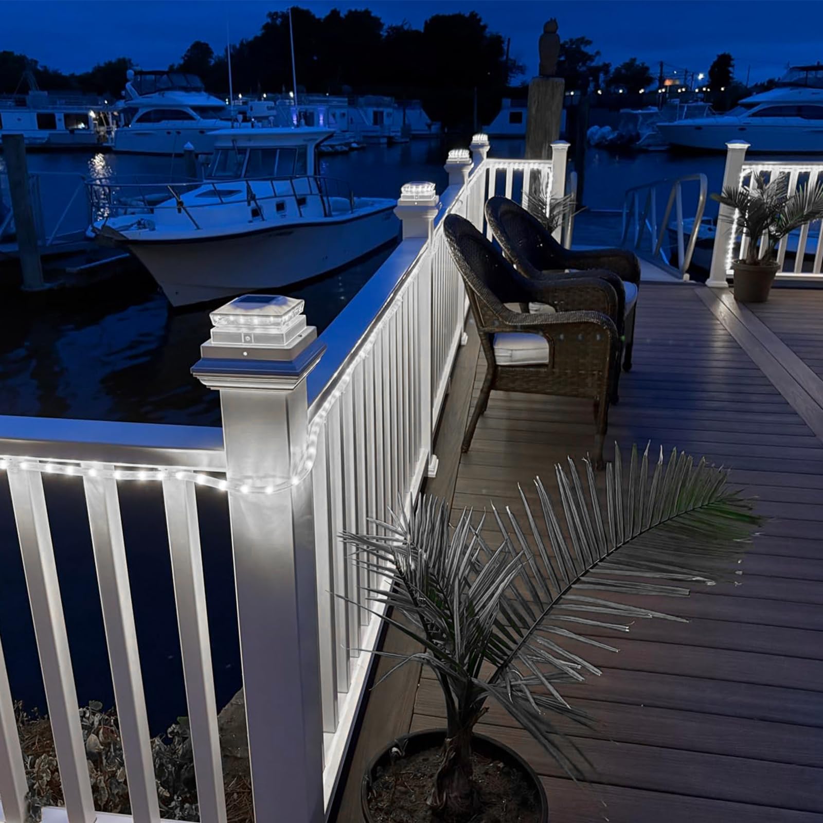 JOFIOS auto-illuminates up to 12 hours after dusk for extended night lighting.