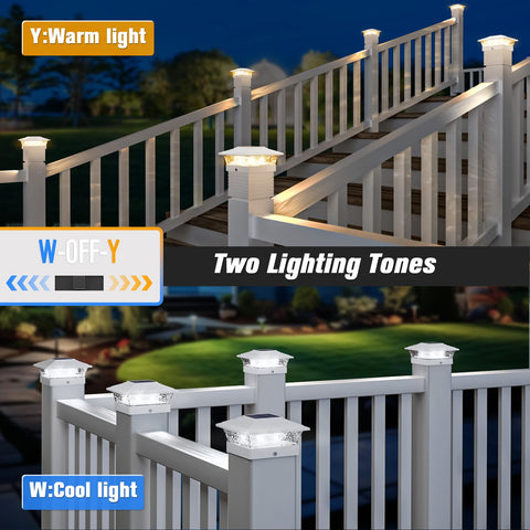 JOFIOS energy-saving solar lights charge in sun and light up nights.