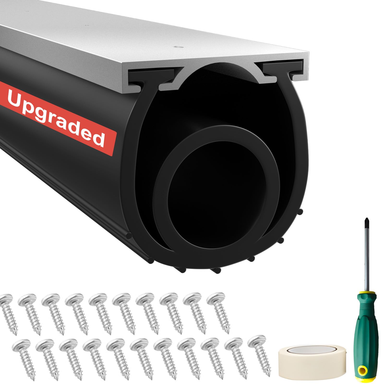 Jobon bottom seal with aluminum track for snug weather sealing