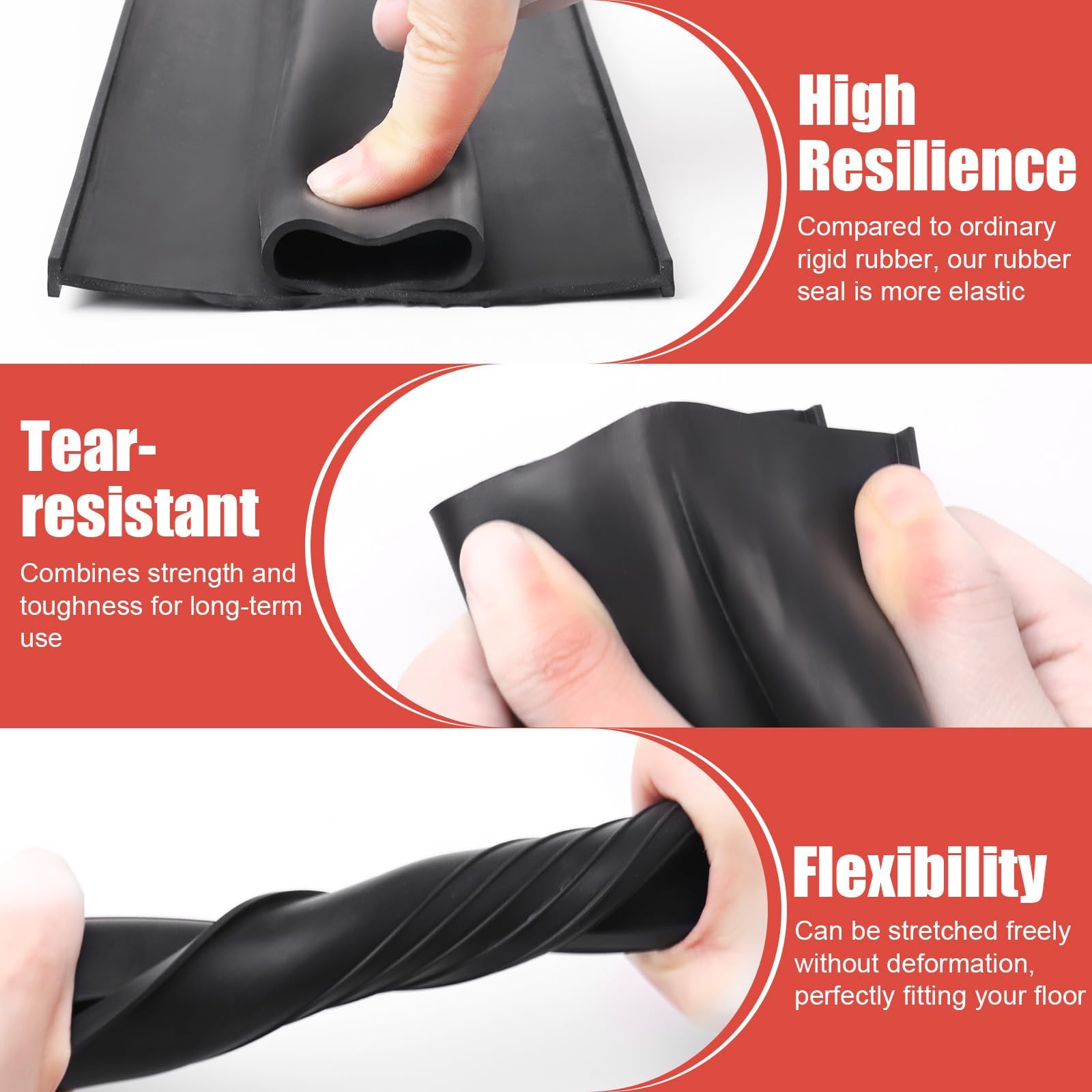 Jobon tight-seal bottom providing gaps-free protection for your garage.