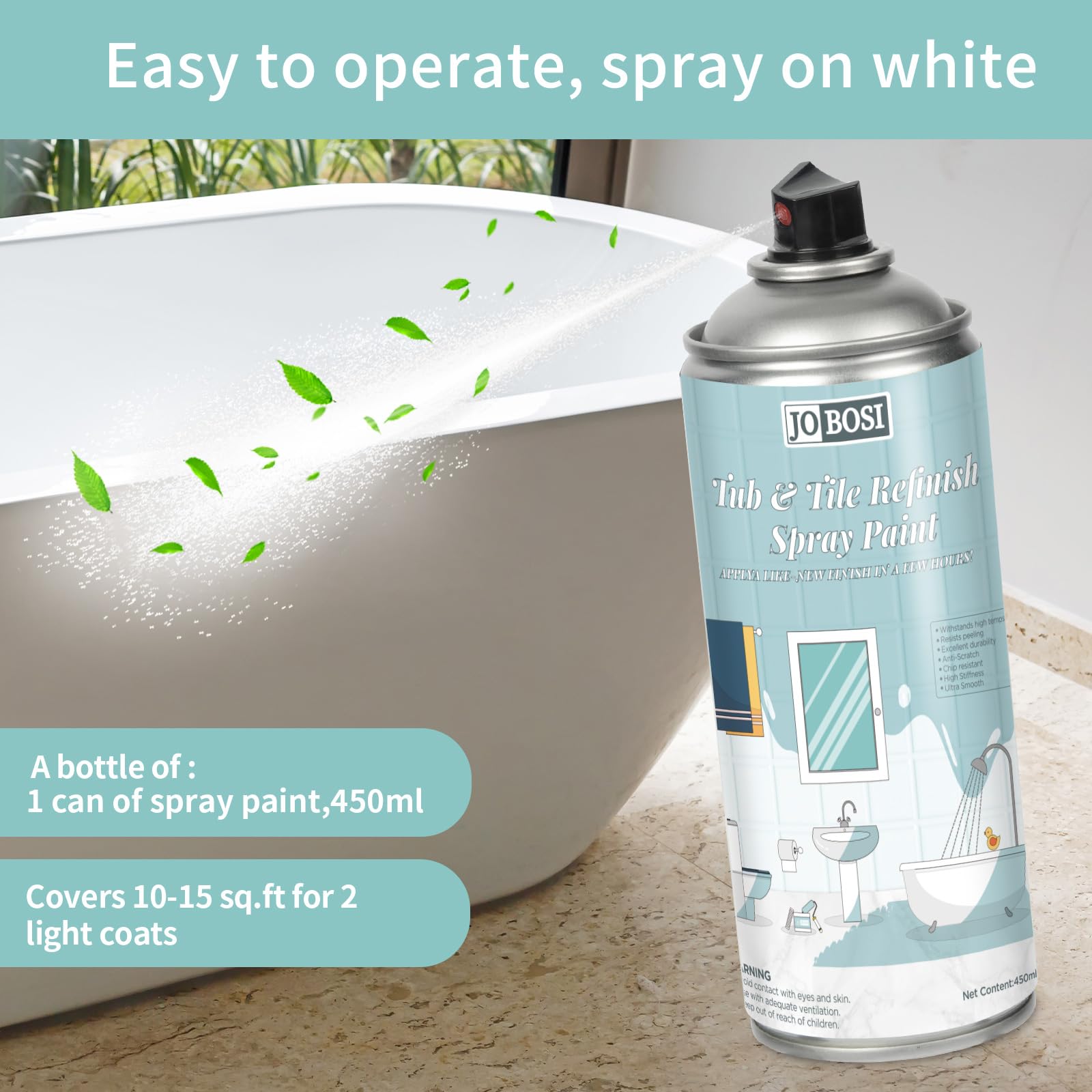 Jobosi turbo spray gun attachment enables faster, even coverage.