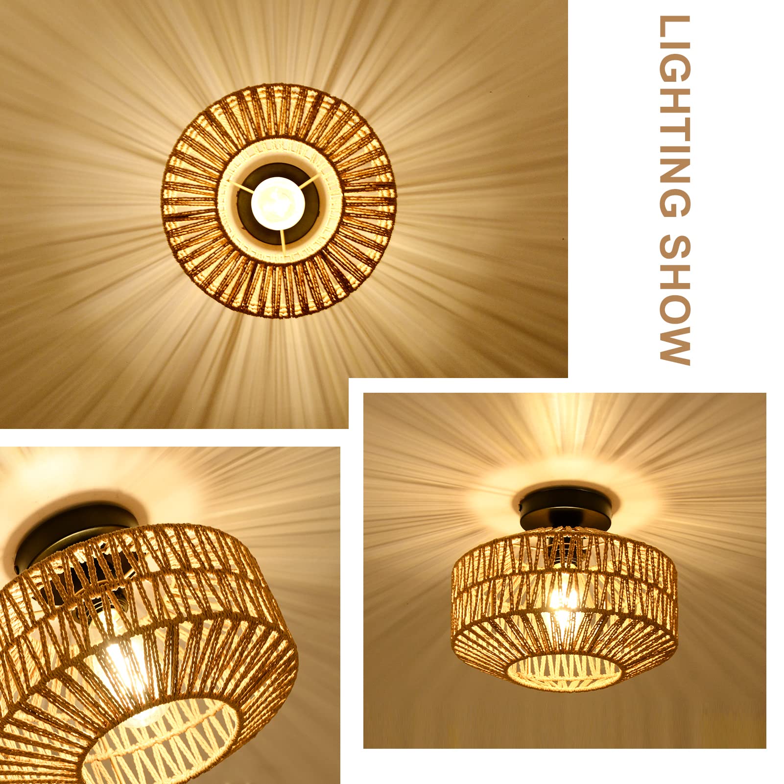 Jobtical dimmable LED bulb included for instant mood-ready setup.