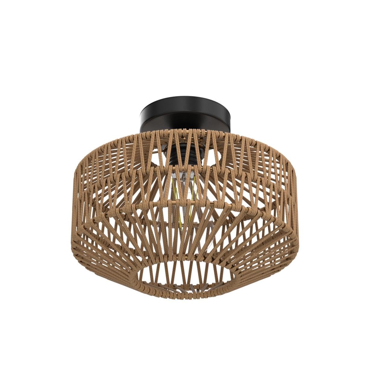 Jobtical flush mount boho light adds elegant brightness without occupying ceiling space.