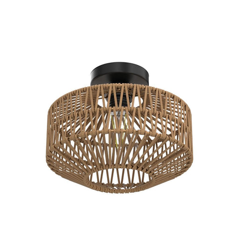 Jobtical flush mount boho light adds elegant brightness without occupying ceiling space.